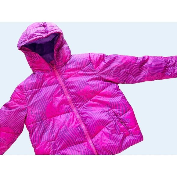 DISNEY Parks Alice In Wonderland Cheshire Cat Puffer Jacket Coat Sz Sm - Picture 1 of 8